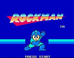 Rockman (1) Title Screen