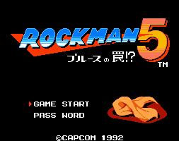 Rockman 5 Title Screen