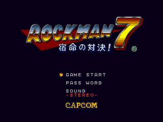 Rockman 7 Title Screen