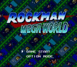 Rockman MegaWorldTitle Screen